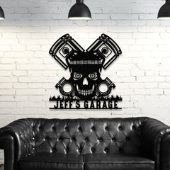 Tiki Skull Customized Steel Wall Art