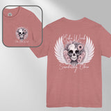 Ohio Bike Rally 2024 Cottagecore Skull Crew Neck TShirt