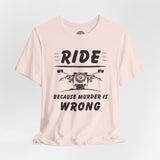 Funny Motorcycle Culture Crew Neck TShirt