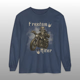 Freedom Rider Patriotic Biker Long Sleeve TShirt