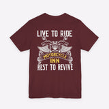 Motorcycle Inn Live to Ride Cruiser T-Shirt