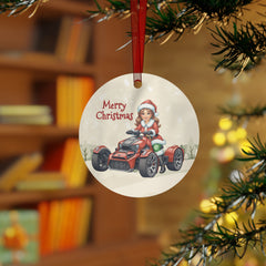 Mrs. Claus Can-Am Ryker Christmas Ornament