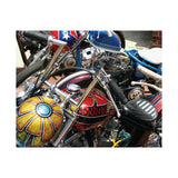 Vintage Chopper Motorcycles Poster Print