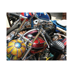 Vintage Chopper Motorcycles Poster Print