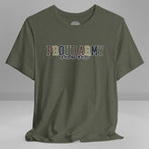 Proud Army Mom Crew Neck TShirt