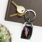 American Veteran Daughter Zinc Alloy Keychain