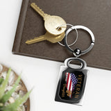 American Veteran Daughter Zinc Alloy Keychain