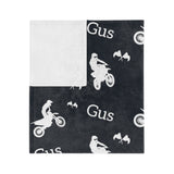 Motocross Customized Velveteen Minky Blanket