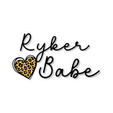 Ryker Babe Motorcycle or Helmet Decal