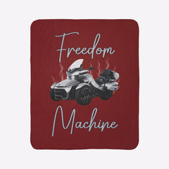 Can-Am Spyder Freedom Machine Sherpa Fleece Blanket