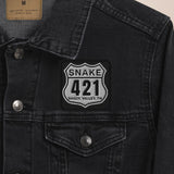 TN-421 The Snake Road Sign Embroidered Patch