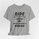 Funny Motorcycle Culture Crew Neck TShirt