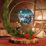 Can-Am Spyder Santa Aluminum Christmas Ornament