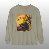 Spooky Skeleton Can-Am Spyder Halloween Long Sleeve Crew Neck TShirt