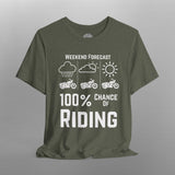 Motorcycle Weekend Forecast TShirt