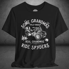 Real Grandmas Ride Spyders Customized Crew Neck TShirt