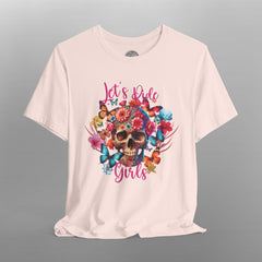 Cottagecore Skull Women's Motorcycle TShirt
