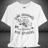 Real Grandmas Ride Spyders Customized Crew Neck TShirt