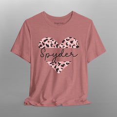 Can-Am Spyder Animal Print Heart Crew Neck TShirt