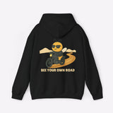 Biker Bee - Bee Your Own Road Pullover Hoodie by Motorcycle Inn