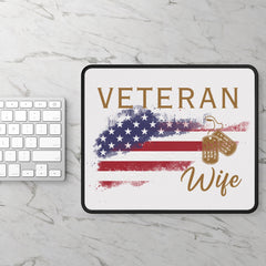 American Veteran Wife Mouse Pad