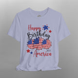 Women's Boho Happy Birthday America 250th Anniversary TShirt