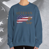 American Veteran Wife Crew Neck Sweatshirt
