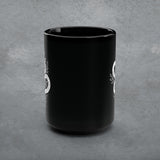 TN-421 The Snake Boho Black Coffee Mug, 15oz