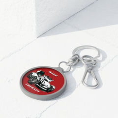 Wind Therapy Can-Am Spyder Motorcycle Acrylic Keychain | Red