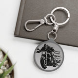 Speed Demon Acrylic Motorcycle Keychain