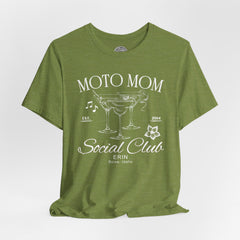 Moto Mom Customized Crew Neck TShirt