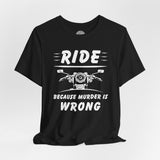 Funny Motorcycle Culture Crew Neck TShirt
