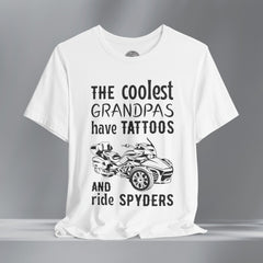The Coolest Grandpas Ride Spyders (F3) Crew Neck TShirt