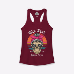 Daytona Bike Week 2026 Women's Boho Skull Racerback Tank