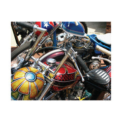 Vintage Chopper Motorcycles Poster Print