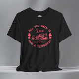 Ladies Boho Heart SlingShot Crew Neck TShirt