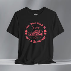 Ladies Boho Heart SlingShot Crew Neck TShirt