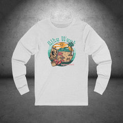 Daytona Bike Week 2025 Vintage Skull Long Sleeve Crew Neck TShirt