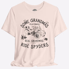 Real Grandmas Ride Spyders Customized Crew Neck TShirt
