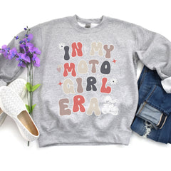 In My Moto Girl Era Boho Crew Neck Sweatshirt