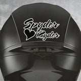 Can-Am Spyder Ryder Heart Motorcycle Helmet Decal