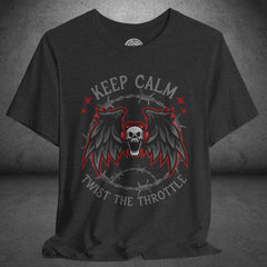 Screaming Skull Biker Culture Crew Neck TShirt
