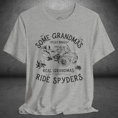 Real Grandmas Ride Spyders Customized Crew Neck TShirt