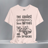 The Coolest Grandmas Ride Spyders (F3) Crew Neck TShirt