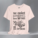 The Coolest Grandmas Ride Spyders (F3) Crew Neck TShirt