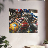 Vintage Chopper Motorcycles Poster Print