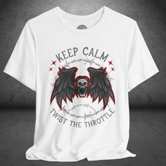 Screaming Skull Biker Culture Crew Neck TShirt