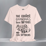 The Coolest Grandmas Ride Spyders (RTL) Crew Neck TShirt