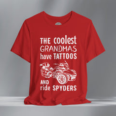 The Coolest Grandmas Ride Spyders (F3) Crew Neck TShirt