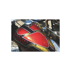 Vintage Chopper Motorcycle Tank Metal Poster